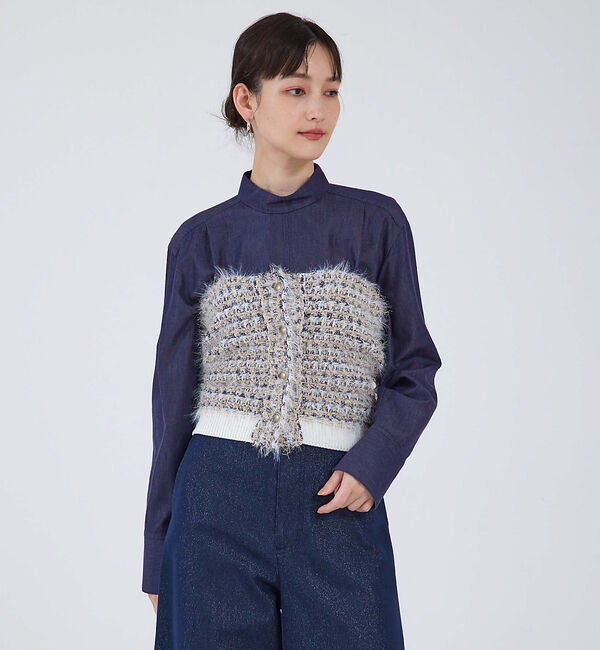 qualite「ツィードニットビスチェ」|その他|その他