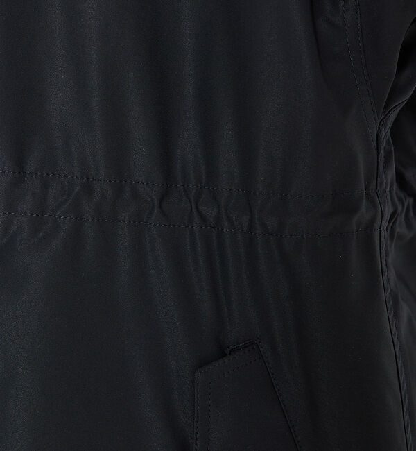 qualite「エアリーライトツイルコート」|ノーカラーコート|