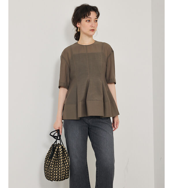 qualite「カーヴィングブラウス」|シャツ・ブラウス|