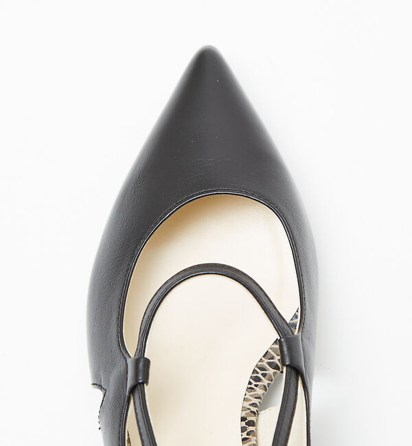 AU BANNISTER「ポインテッドラウンドストラップパンプス」|パンプス|