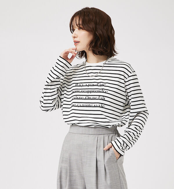 abahouse mavie「【定番/長袖】ロゴロンT」|Tシャツ・カットソー|