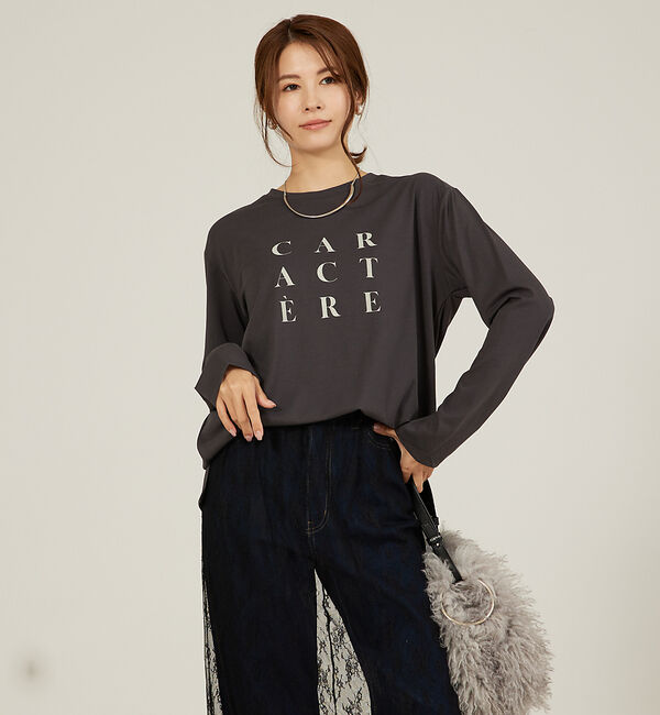 abahouse mavie「【定番/長袖】ロゴロンT」|Tシャツ・カットソー|