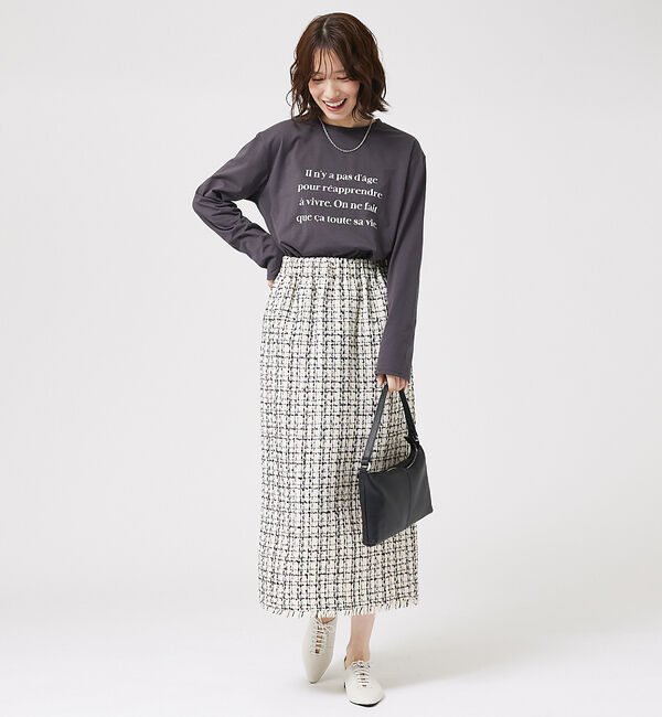 abahouse mavie「【定番/長袖】ロゴロンT」|Tシャツ・カットソー|