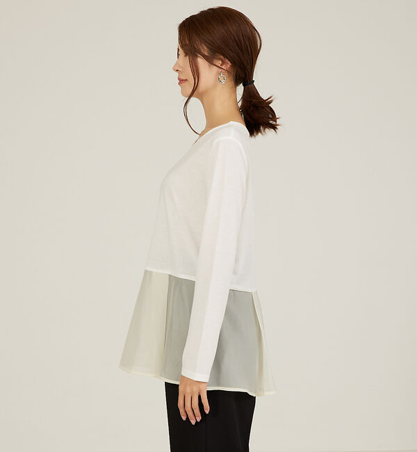 abahouse mavie「裾切替えレイヤードインナー」|Tシャツ・カットソー|