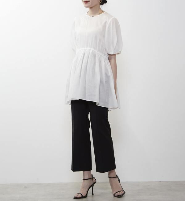 Liesse「ギャザーペプラムブラウス」|シャツ・ブラウス|