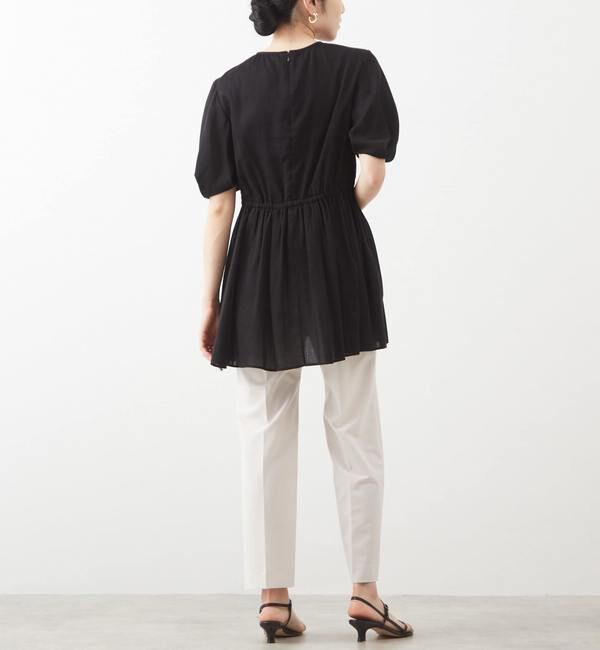 Liesse「ギャザーペプラムブラウス」|シャツ・ブラウス|