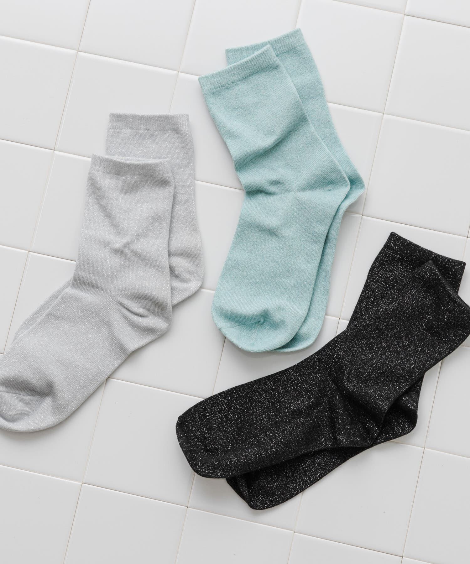 SMELLY「ラメカラーソックス」|ソックス|