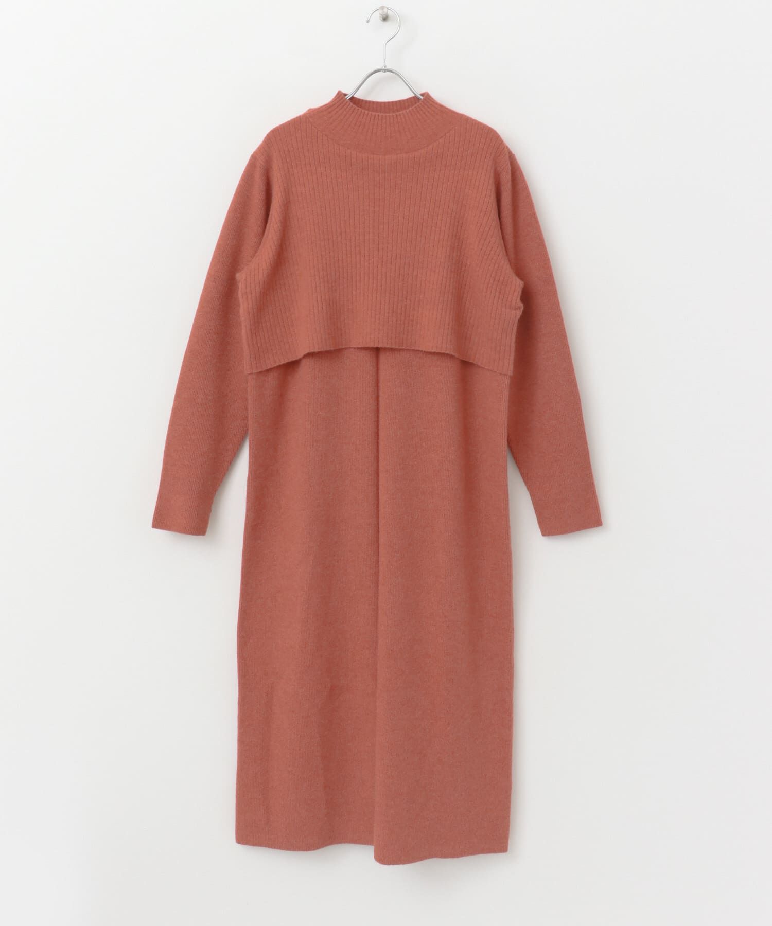 URBAN RESEARCH ROSSO「静電防止レイヤードライクニットワンピース」|ワンピース|