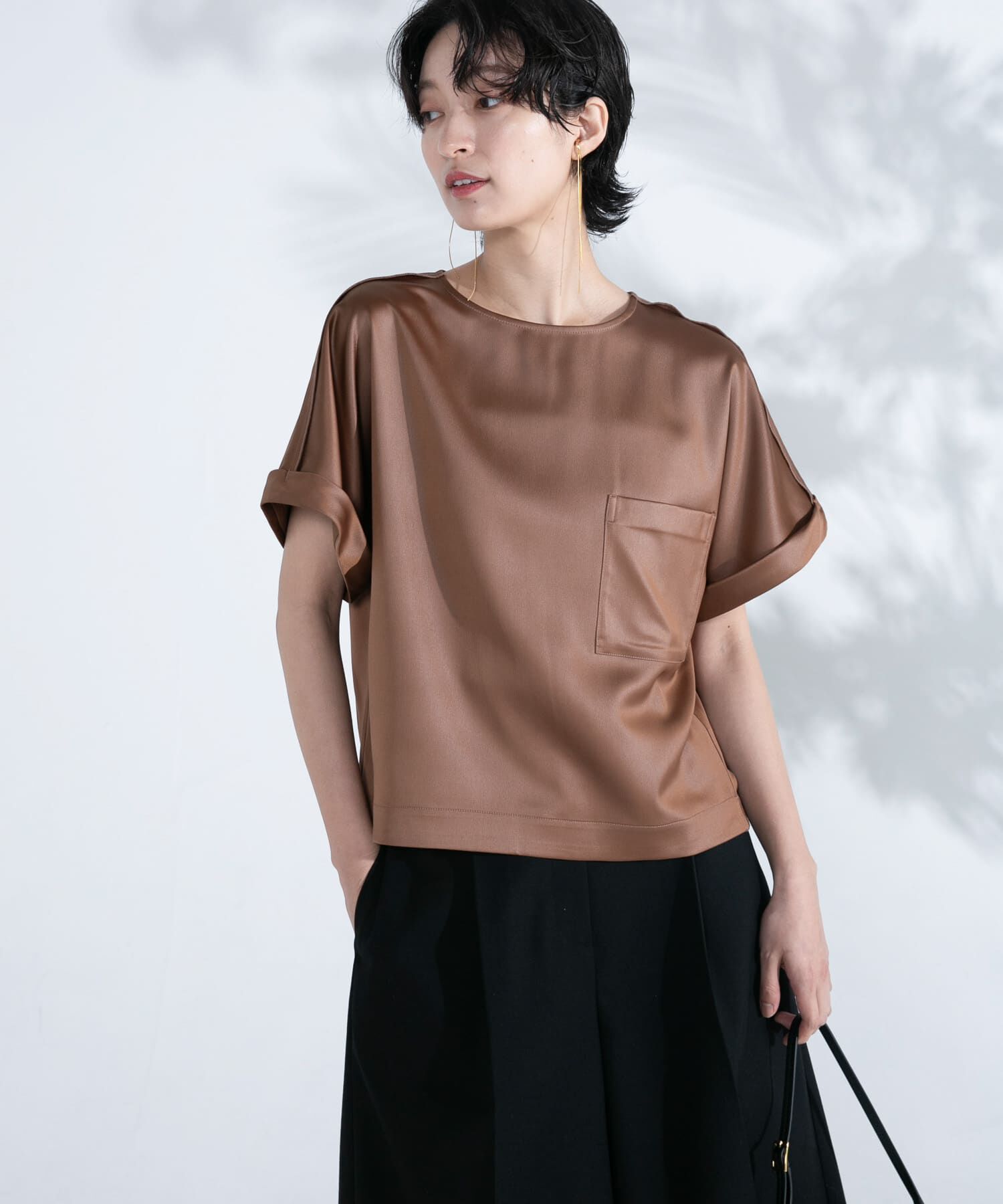 URBAN RESEARCH ROSSO「『WEB/一部店舗限定』ウォッシャブルポケットデザインシャツブラウス」|シャツ・ブラウス|