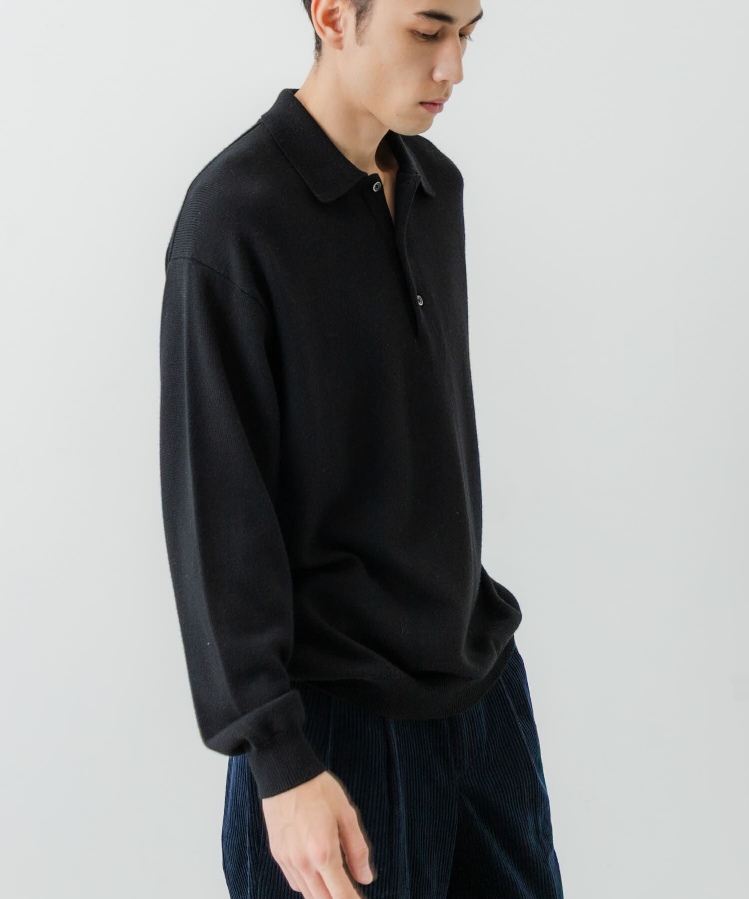 URBAN RESEARCH「CASH FEEL W/MID ニットポロ」|ニット・セーター|