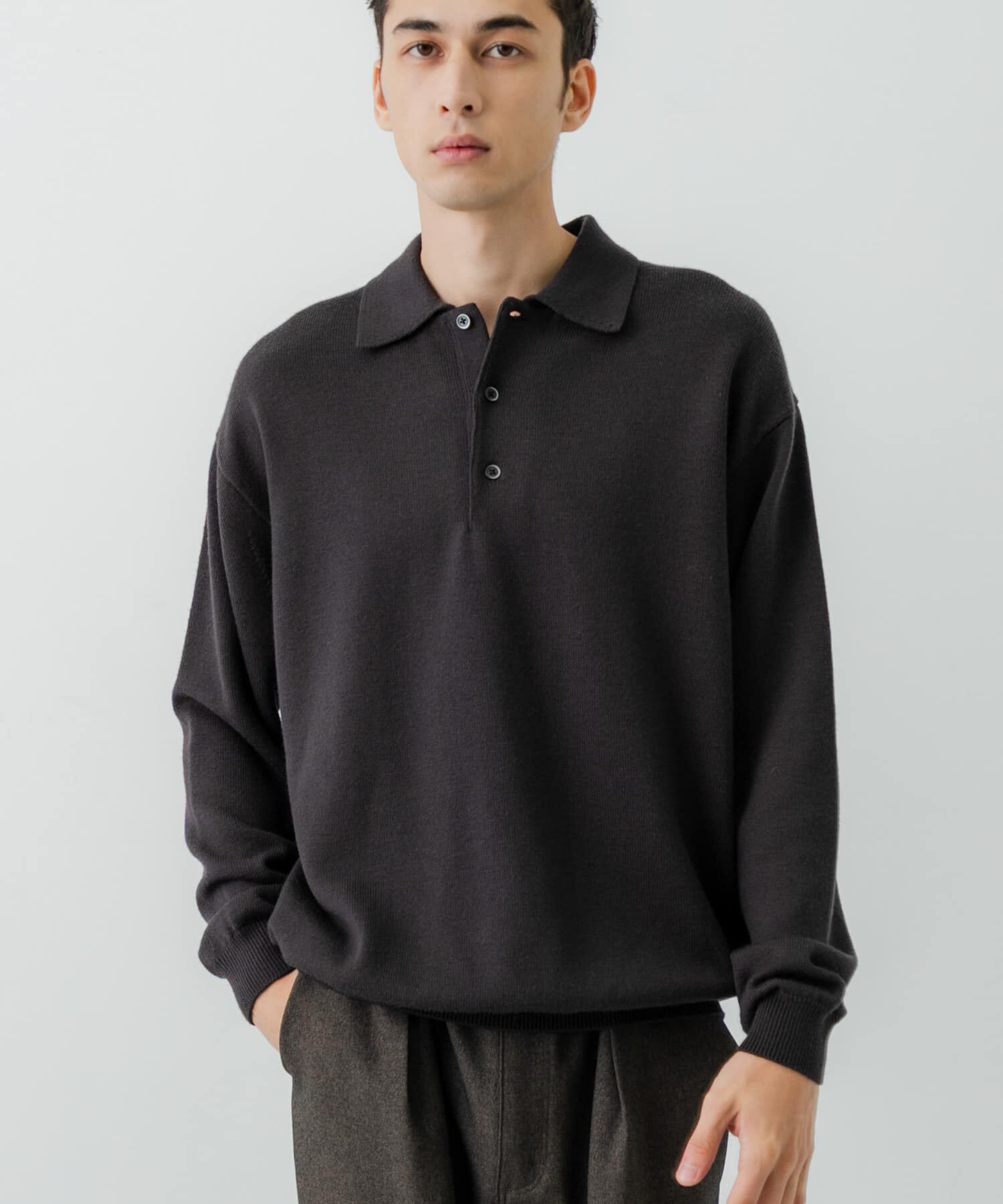 URBAN RESEARCH「CASH FEEL W/MID ニットポロ」|ニット・セーター|