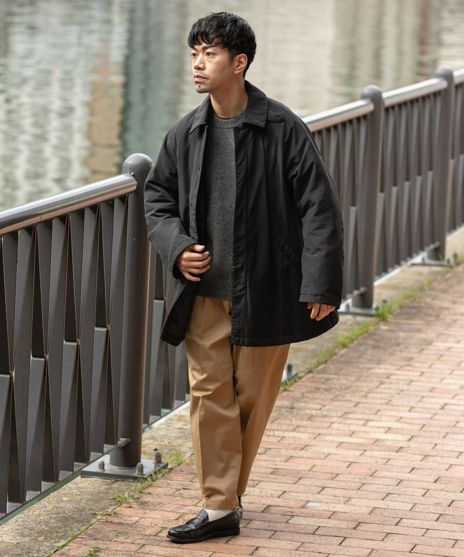 URBAN RESEARCH ROSSO「『XLサイズあり』NOUVELLE中綿ステンカラーコート」|ステンカラーコート|