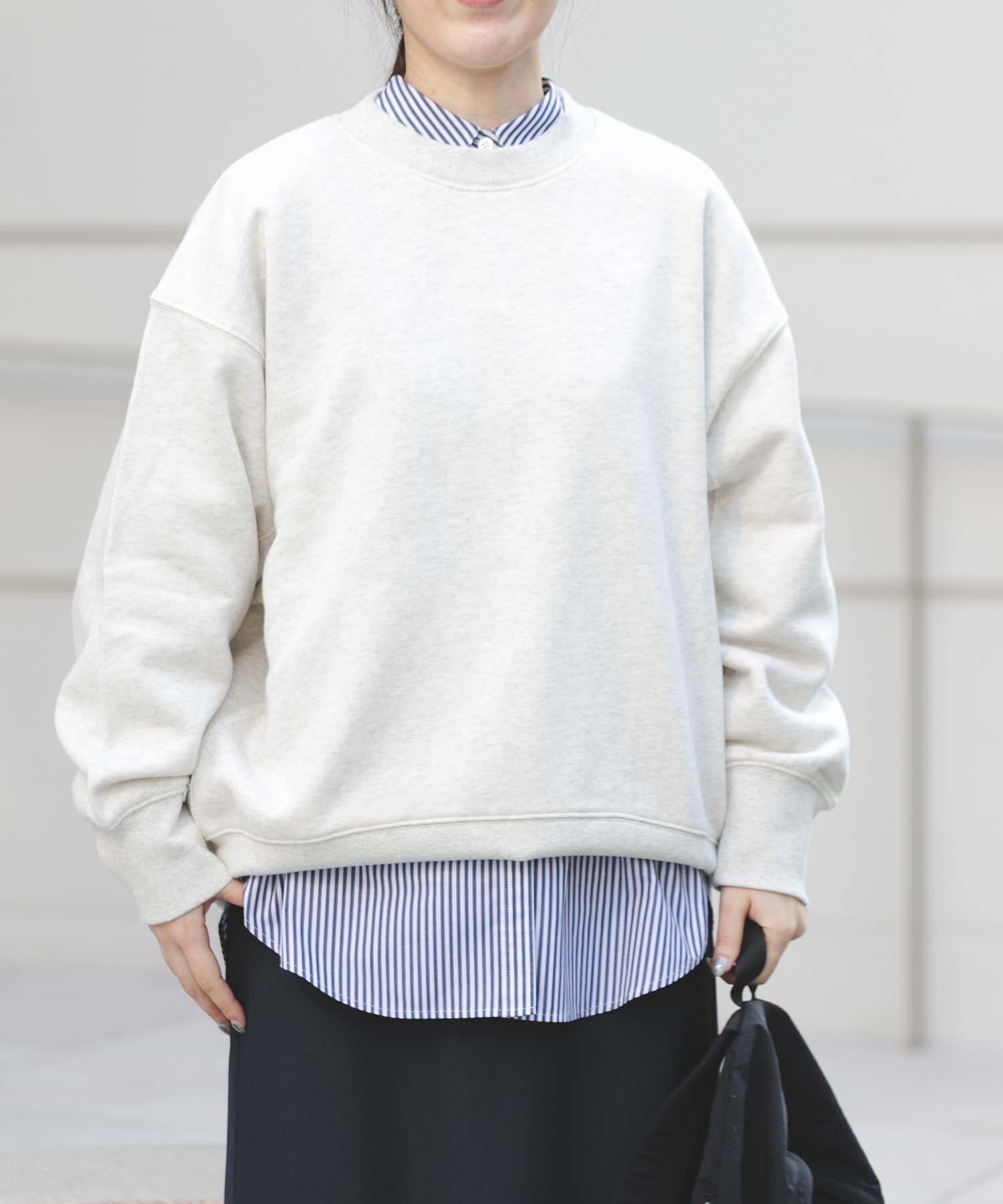 URBAN RESEARCH DOORS「FORK&SPOON　バックボタンスウェット」|スウェット・ジャージ|