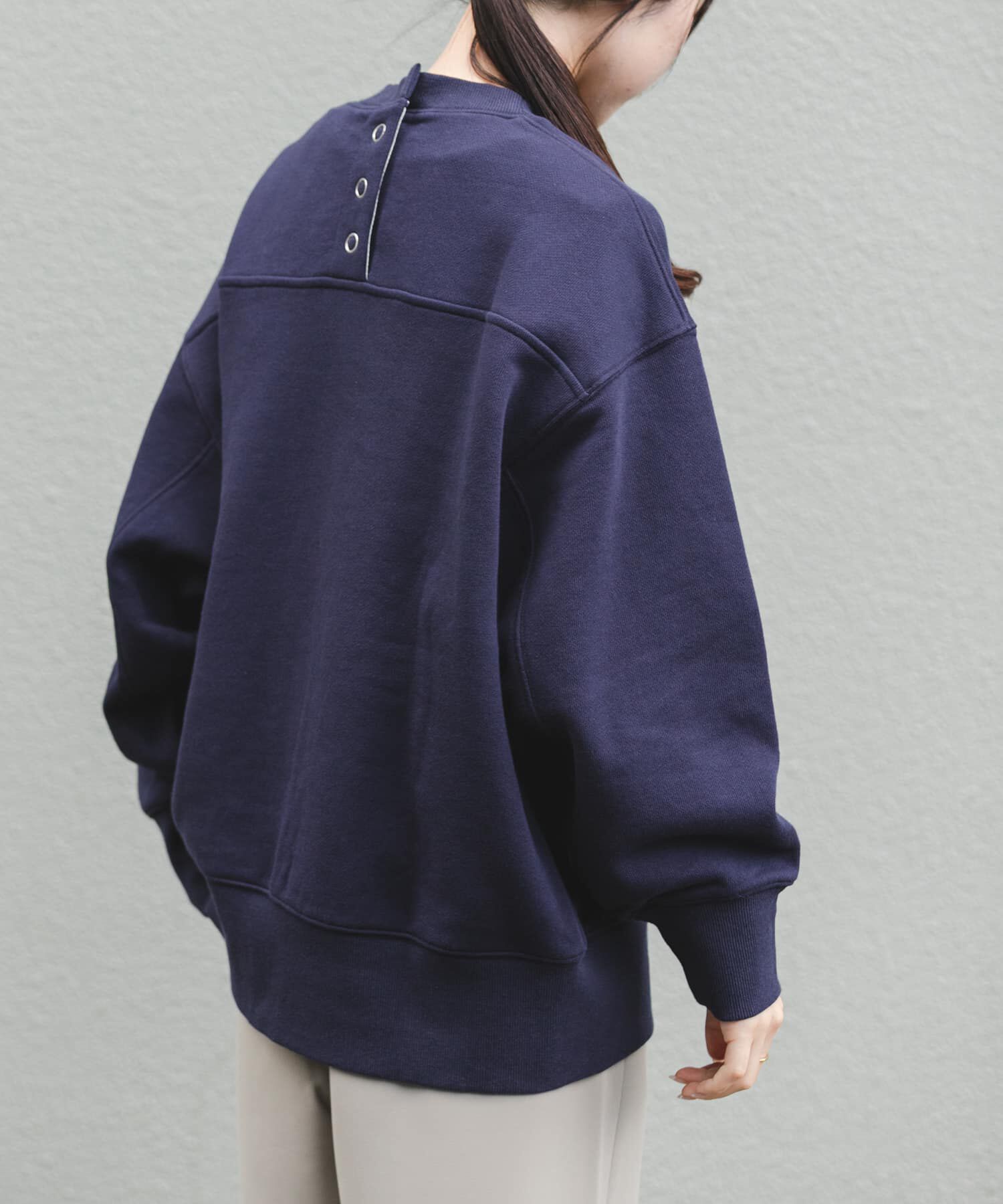 URBAN RESEARCH DOORS「FORK&SPOON　バックボタンスウェット」|スウェット・ジャージ|