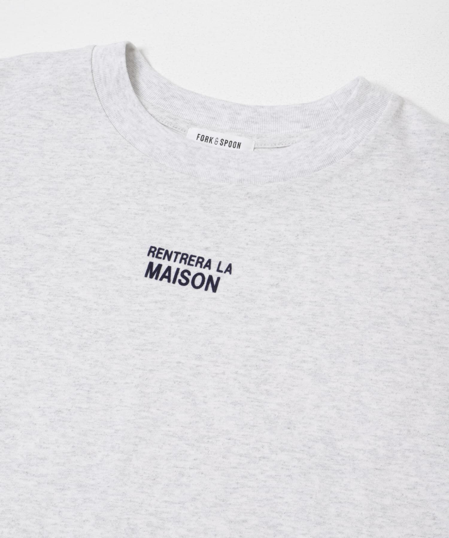 URBAN RESEARCH DOORS「FORK&SPOON　フロッキープリントロングスリーブTシャツ」|Tシャツ・カットソー|