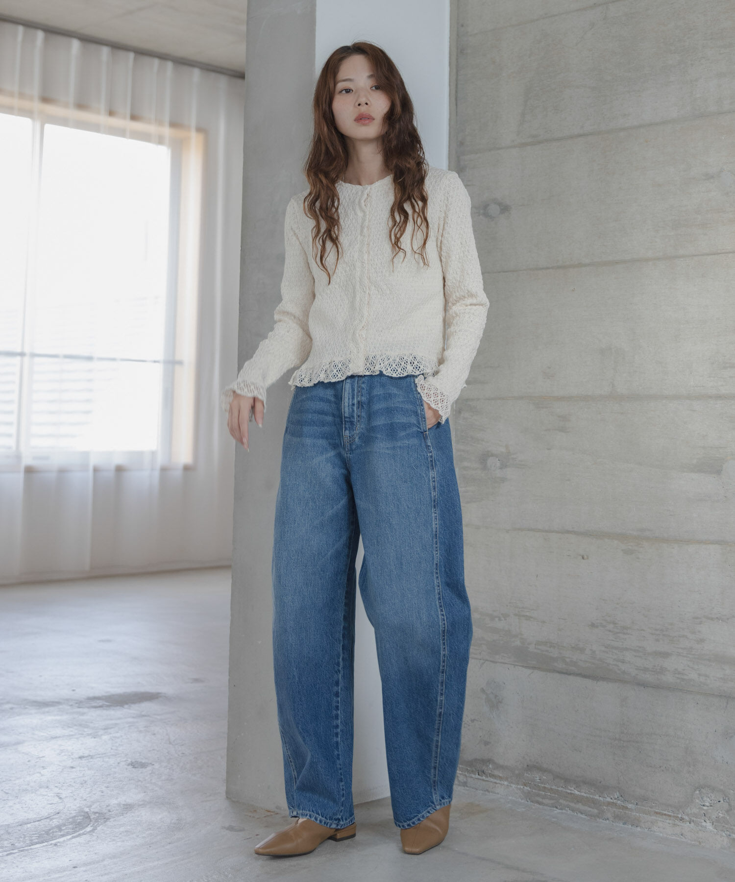 Sonny Label 「レースシャーリングフリルカットソー」|Tシャツ・カットソー|