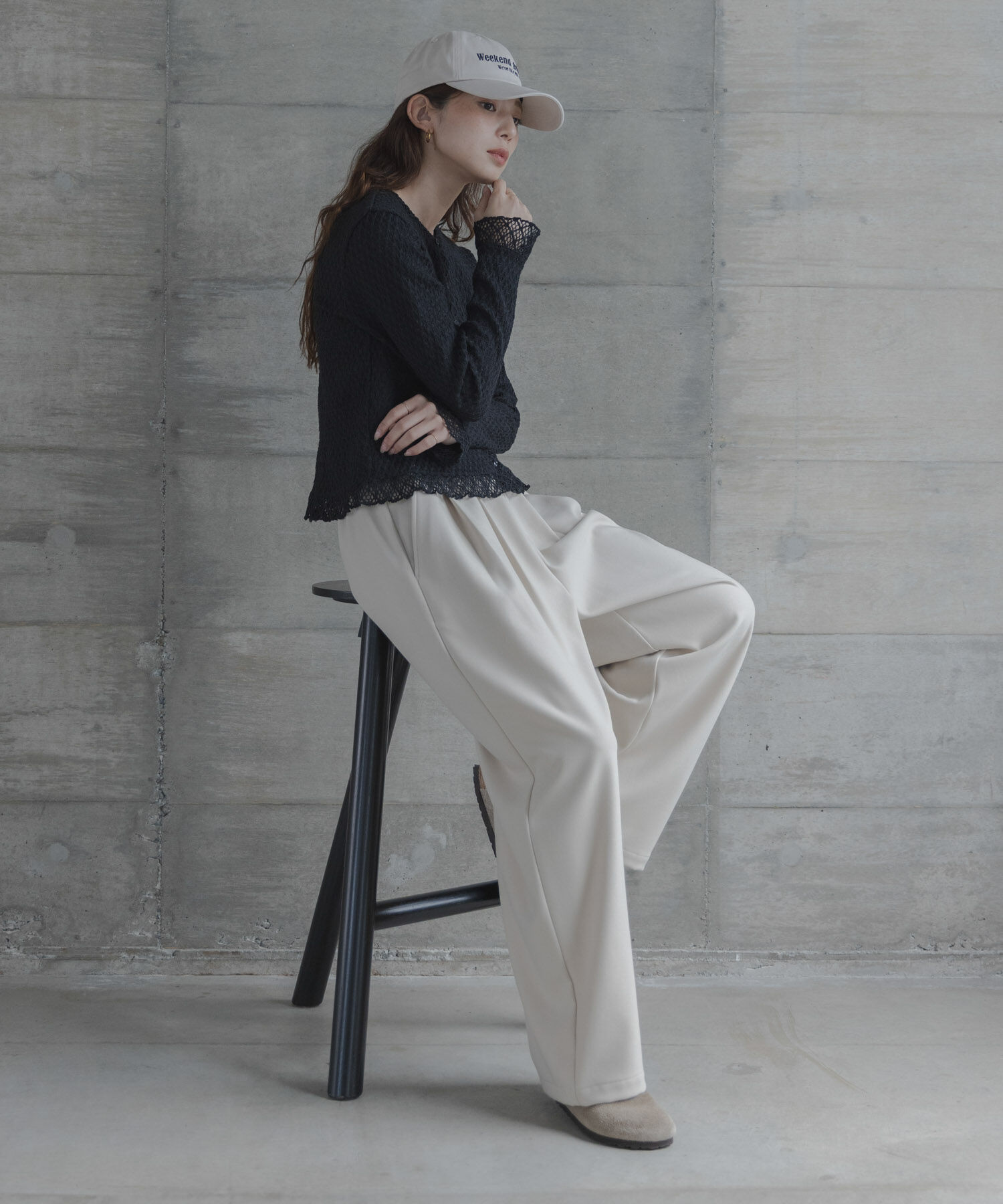 Sonny Label 「レースシャーリングフリルカットソー」|Tシャツ・カットソー|