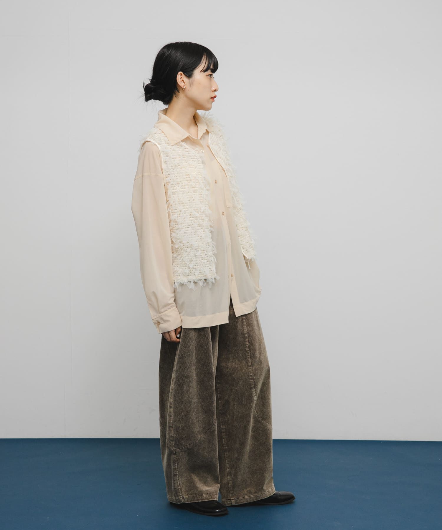  「チュールフリンジトップス」|ベスト・ジレ|