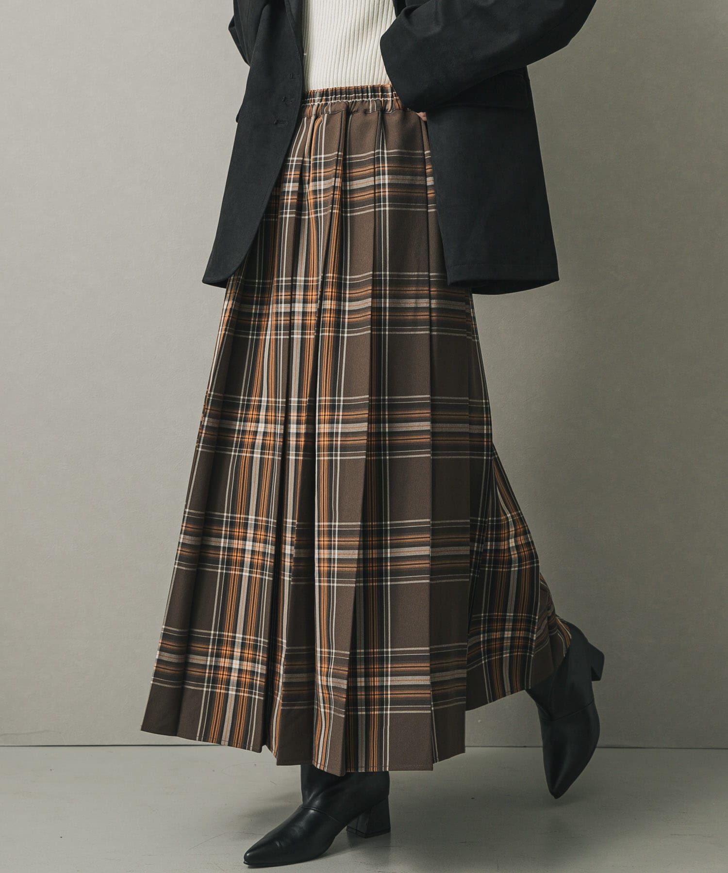 SENSE OF PLACE by URBAN RESEARCH「チェックプリーツスカート」|スカート|