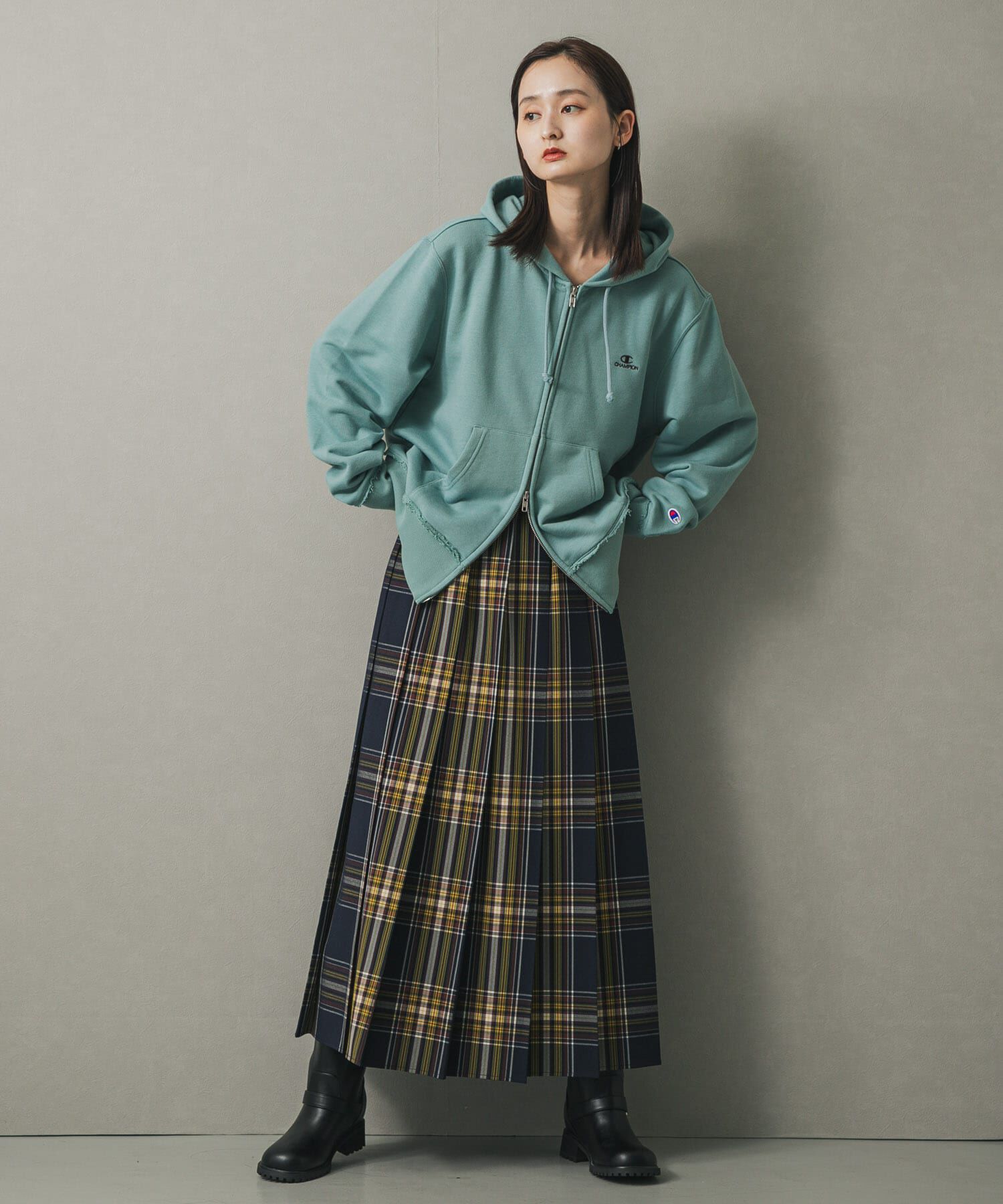 SENSE OF PLACE by URBAN RESEARCH「チェックプリーツスカート」|スカート|