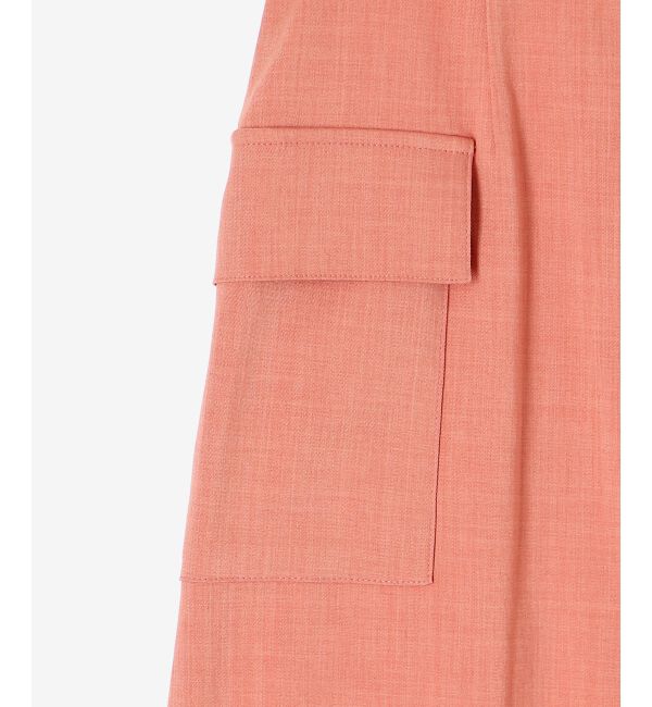 le.coeur blanc「《手洗い可能》ドライタッチカーゴポケットトラペーズスカート」|スカート|