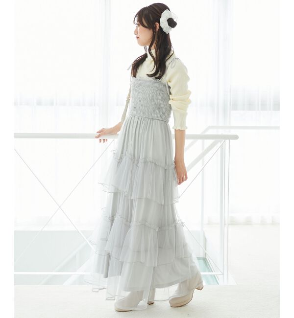  「パールチェーンキャミワンピース」|ワンピース|