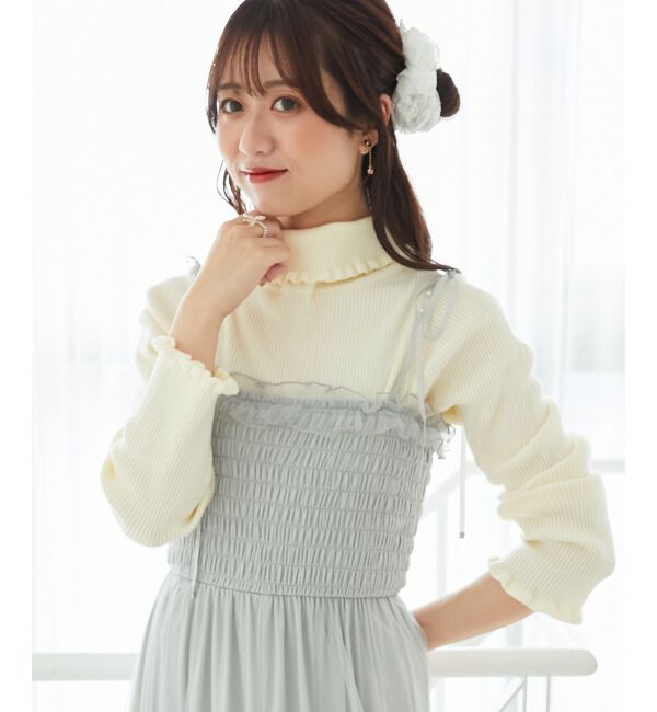  「パールチェーンキャミワンピース」|ワンピース|