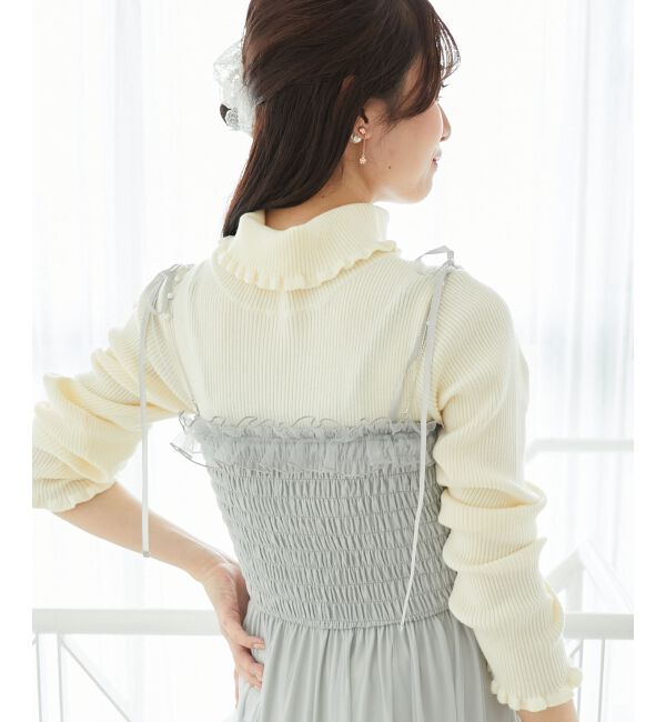  「パールチェーンキャミワンピース」|ワンピース|