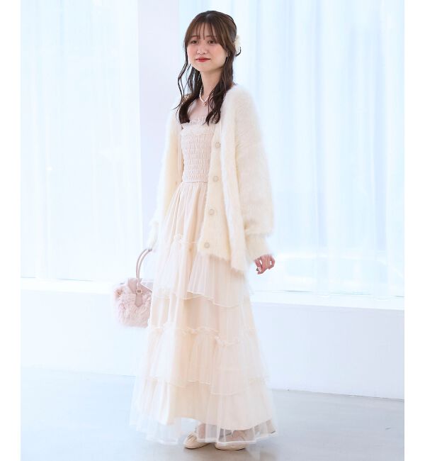  「パールチェーンキャミワンピース」|ワンピース|