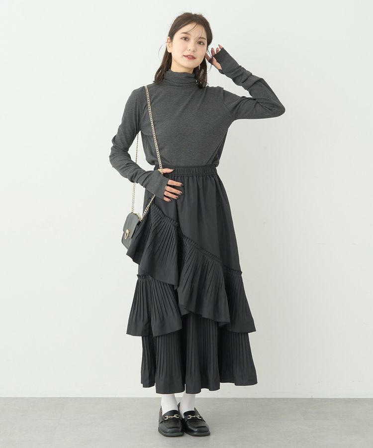 earth music&ecology「リブタートルネックプルオーバー」|Tシャツ・カットソー|