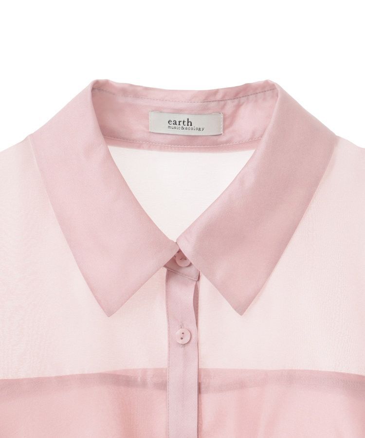 earth music&ecology「バルーンシアーショートシャツ」|シャツ・ブラウス|