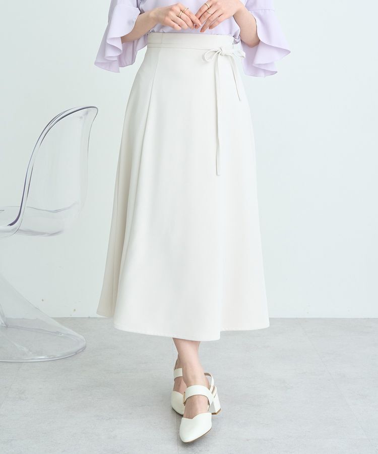 earth music&ecology「ウエストリボンフレアスカート」|フレア|