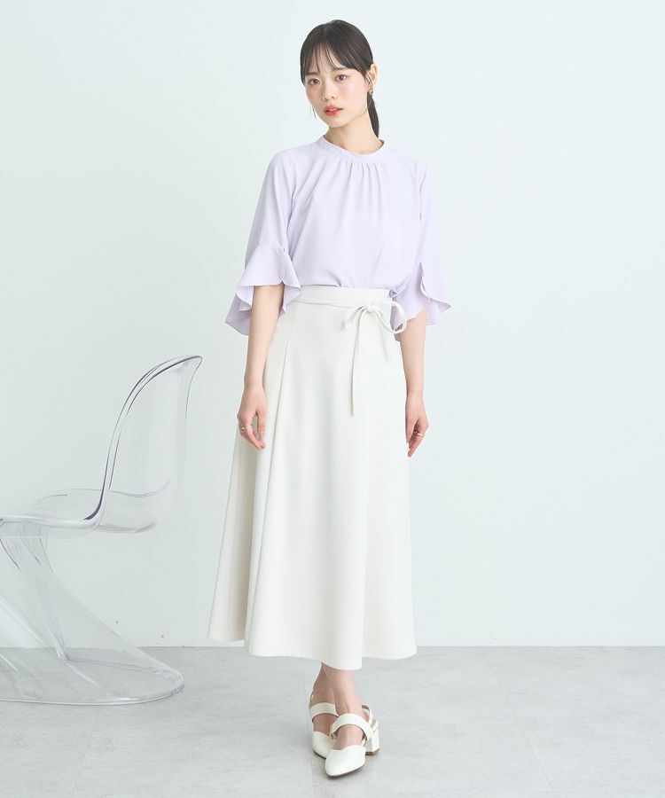 earth music&ecology「ウエストリボンフレアスカート」|フレア|