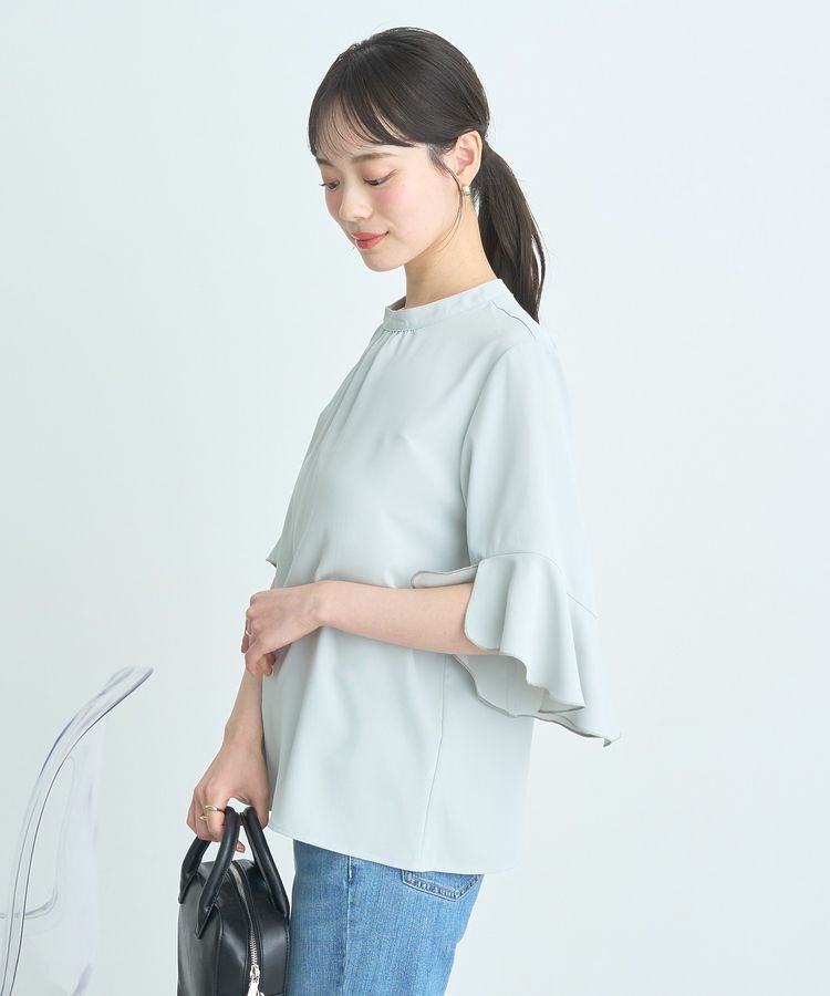 earth music&ecology「フリル7分袖ブラウス」|シャツ・ブラウス|