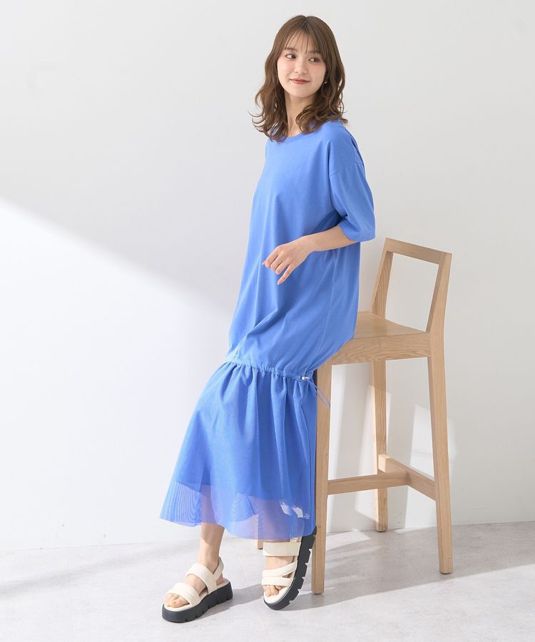 earth music&ecology「メッシュドッキングワンピース」|ワンピース|