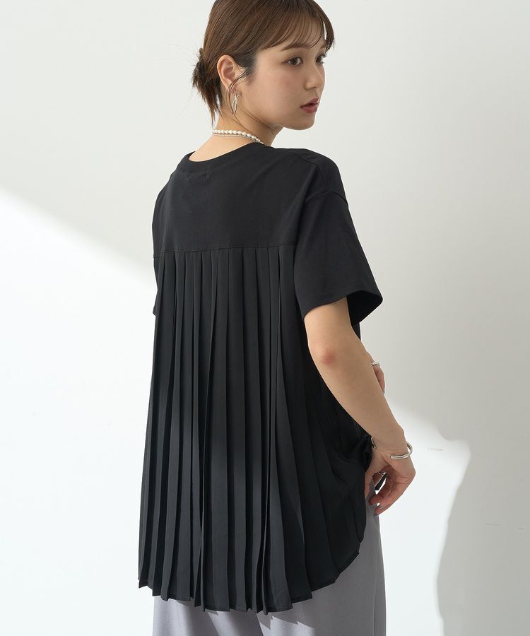 earth music&ecology「バックプリーツドッキングチュニック」|チュニック|Black