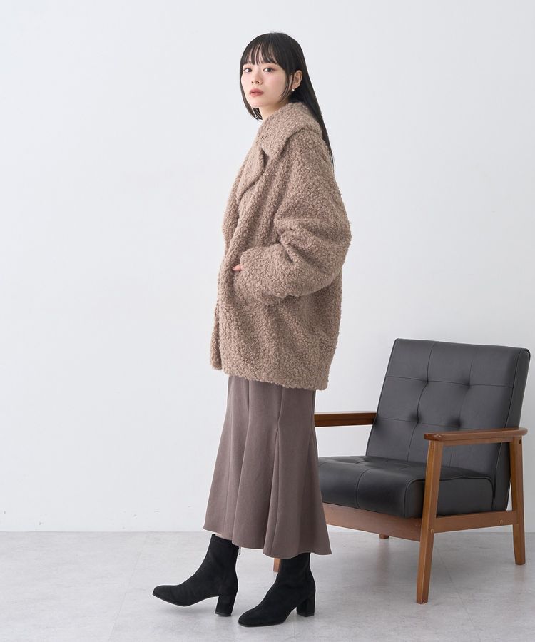 earth music&ecology「フロントジップマーメイドスカート」|タイト|