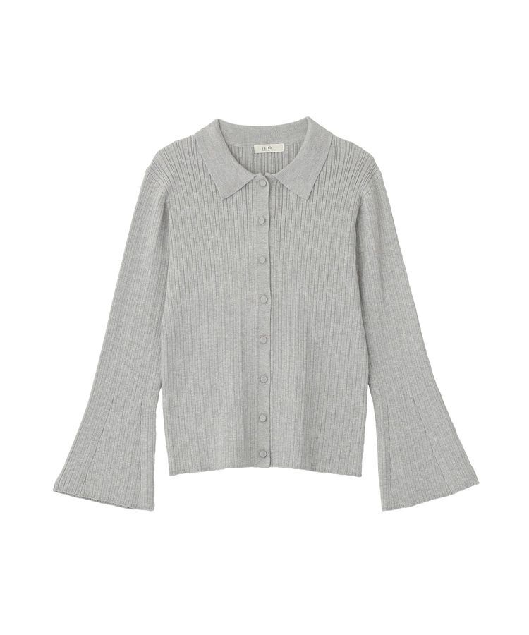 earth music&ecology「レギュラーカラーニットカーディガン」|カーディガン|