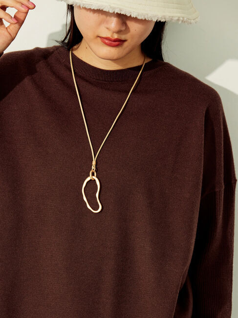  「メタル変形ネックレス」|ネックレス|ゴールド