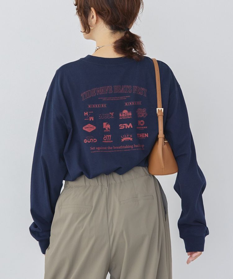 AMERICAN HOLIC「カンパニーロゴ風プリントロンT/チュニック」|Tシャツ・カットソー|