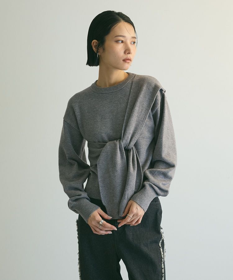armonia「armonia.ツイストレイヤードプルオーバー」|ニット・セーター|