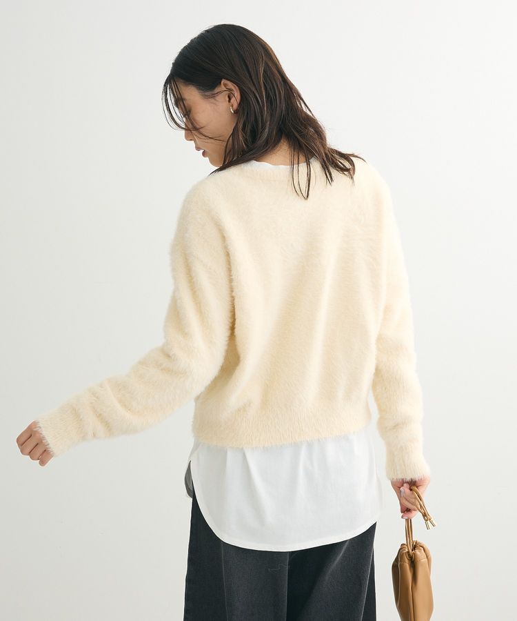 Green Parks「シャギーロゴニットプルオーバー」|ニット・セーター|