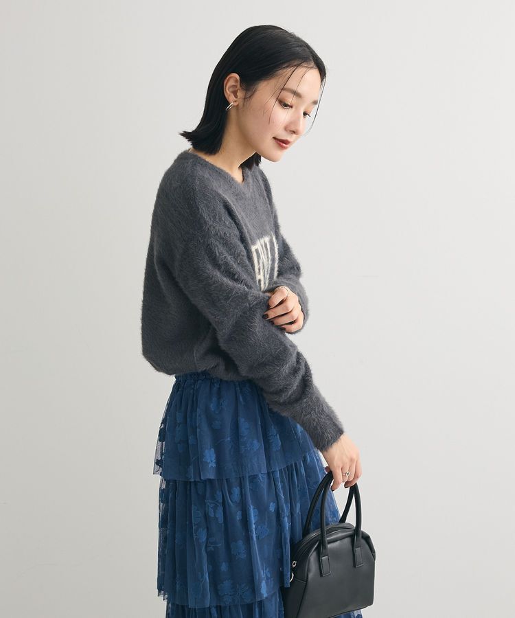 Green Parks「シャギーロゴニットプルオーバー」|ニット・セーター|