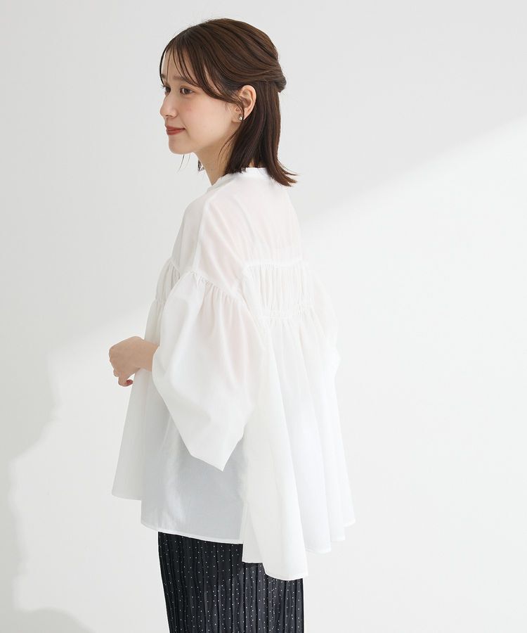 armonia「シャーリングスキッパーシャツ」|シャツ・ブラウス|