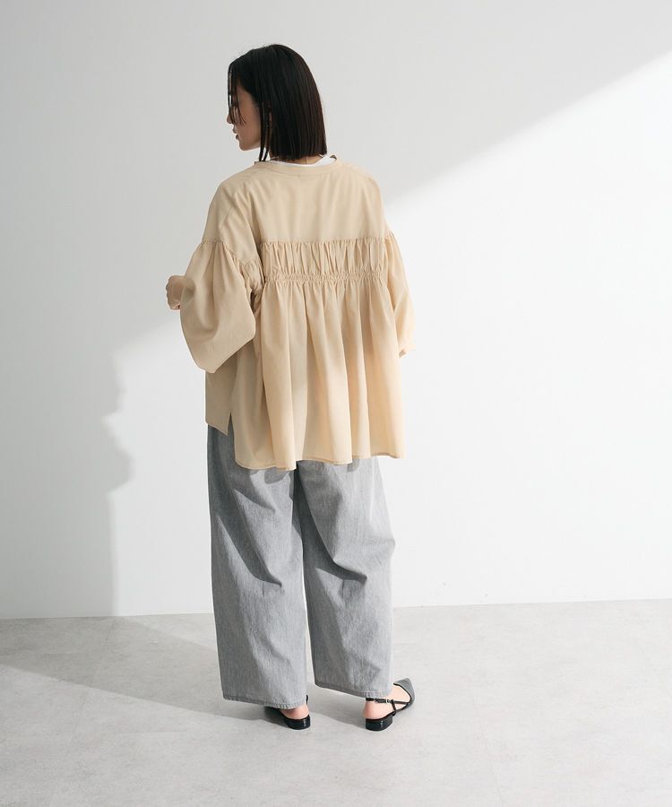 armonia「シャーリングスキッパーシャツ」|シャツ・ブラウス|