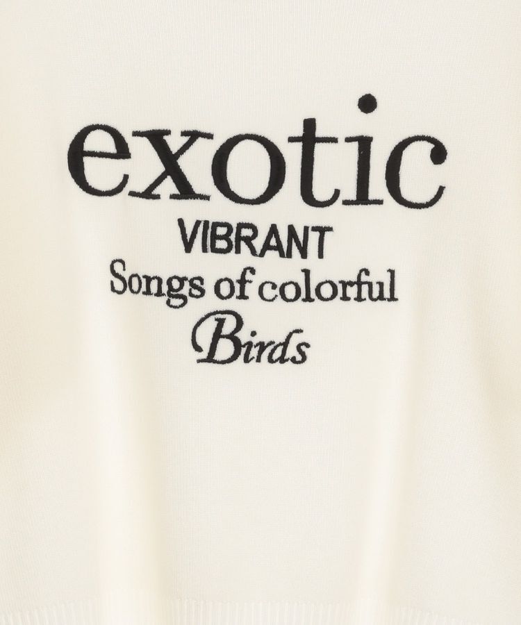 Green Parks「・ELENCARE DUE ロゴ刺繍6分袖ニット」|ニット・セーター|