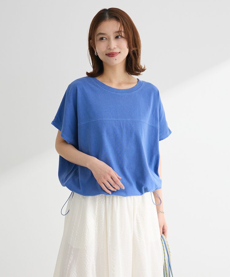 Green Parks「裾ドロストバルーンTEE」|Tシャツ・カットソー|Blue