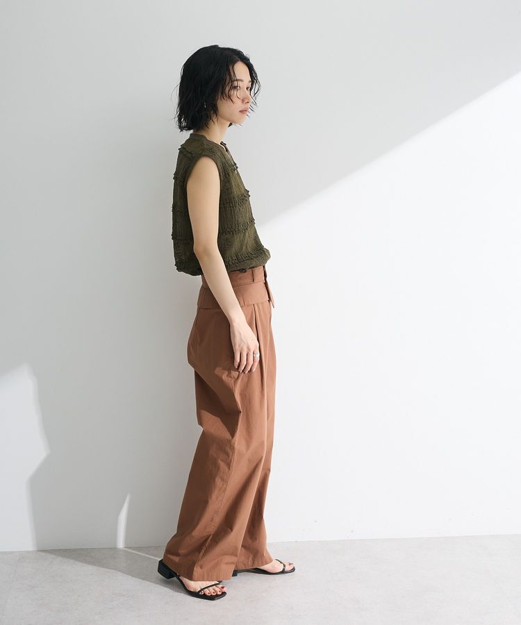 Green Parks「・SUGAR SPOON フリルレースノースリーブ」|Tシャツ・カットソー|