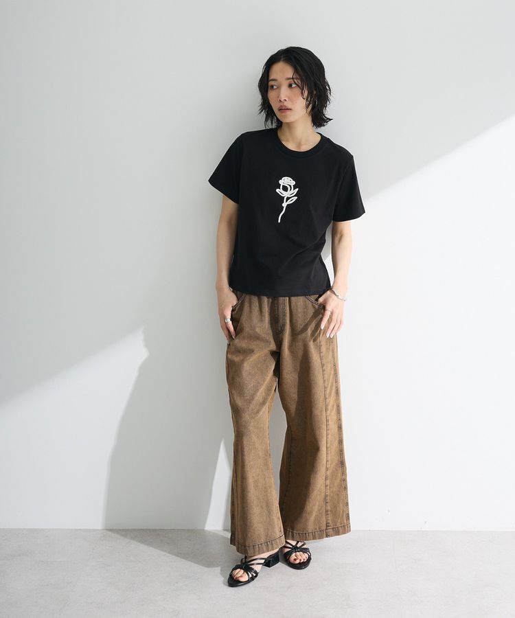 Green Parks「ライトデニムイージーバギーパンツ」|デニム|