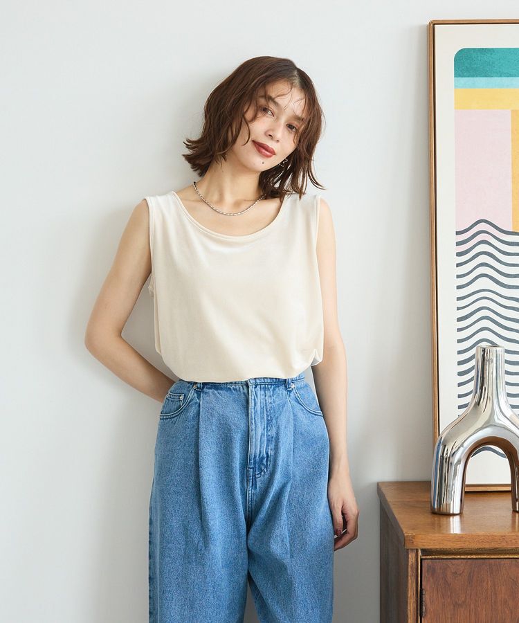 Green Parks「2Wayベロアタンクトップ」|インナー|